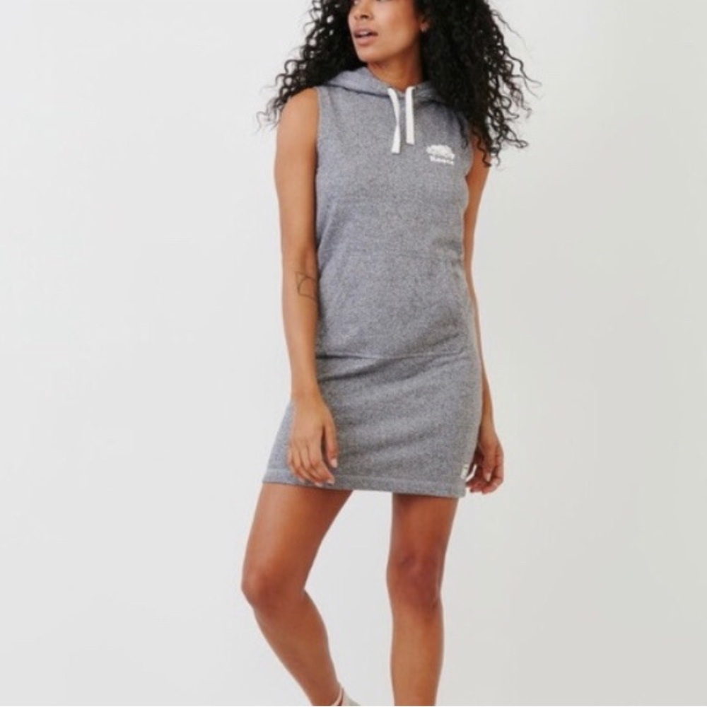 ROOTS Canada Hoodie Sweatshirt Dress *Medium Gray*